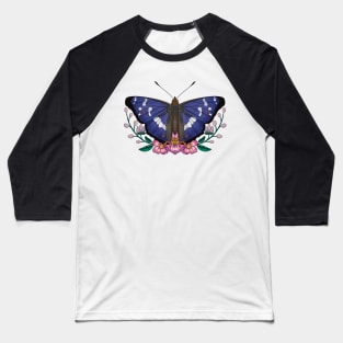 Purple Emperor Butterfly Baseball T-Shirt